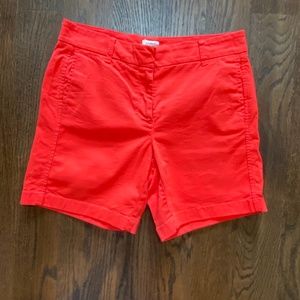 JCrew Red 7” Chino Short – sz 6